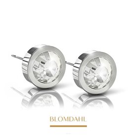 Blomdahl - Czarny tytan medyczny Grand Bezel Crystal 8 mm SFJ 1szt