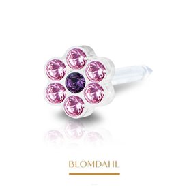 Blomdahl - Daisy Light Rose/ Rose 5 mm - Plastik medyczny 1szt
