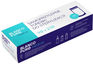 Torebki do sterylizacji Blanco Puro Papierowo Foliowe 90×230 200 szt.