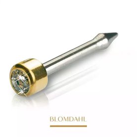 Blomdahl - NPNT tit. short mici bezel 3mm cryst.