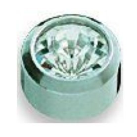 Studex - Mini brylant BABY w oprawie kolor srebrny
