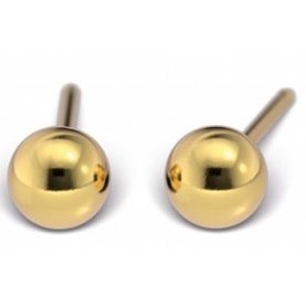 Studex - 4mm kulka kolor złoty