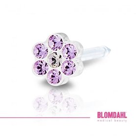 Blomdahl - MP Daisy 5mm Violet/Crystal  (B)