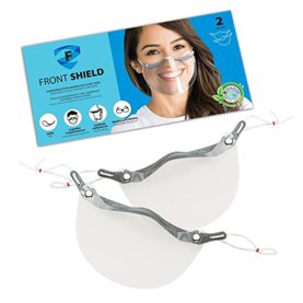 Cerkamed - Front Shield Przyłbica z polarem na nos i usta 2szt
