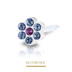 Blomdahl - Plastik medyczny - Daisy Alexandrite/ Rose 5 mm SFJ 1szt