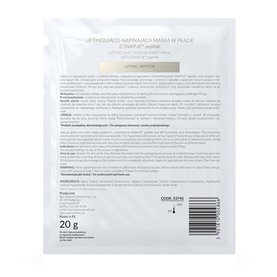 Apis - Liftingująca i napinająca maska w płacie z SNAP-8 MT peptide - 20g