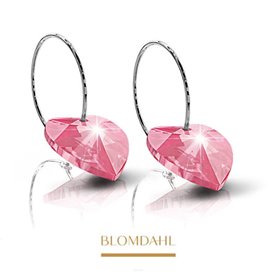 Blomdahl - CJN Tit. Ear Ring 14mm Heart Ruby